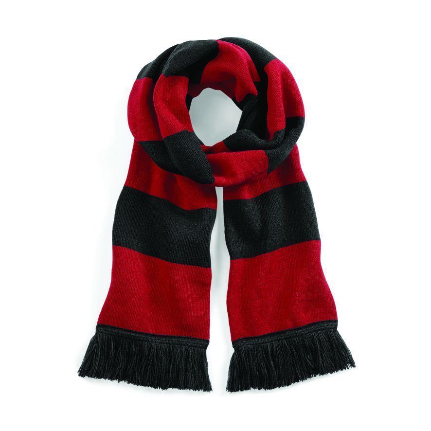 Sjaal zwart met rood 182 cm