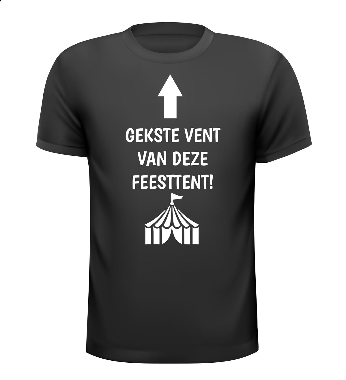 T-shirt gekste vent van deze feesttent gek grappig feest shirt party