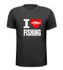 foto 1 T-shirt i love fishing sportvisser vissers