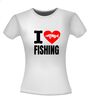 foto 10 T-shirt i love fishing sportvisser vissers