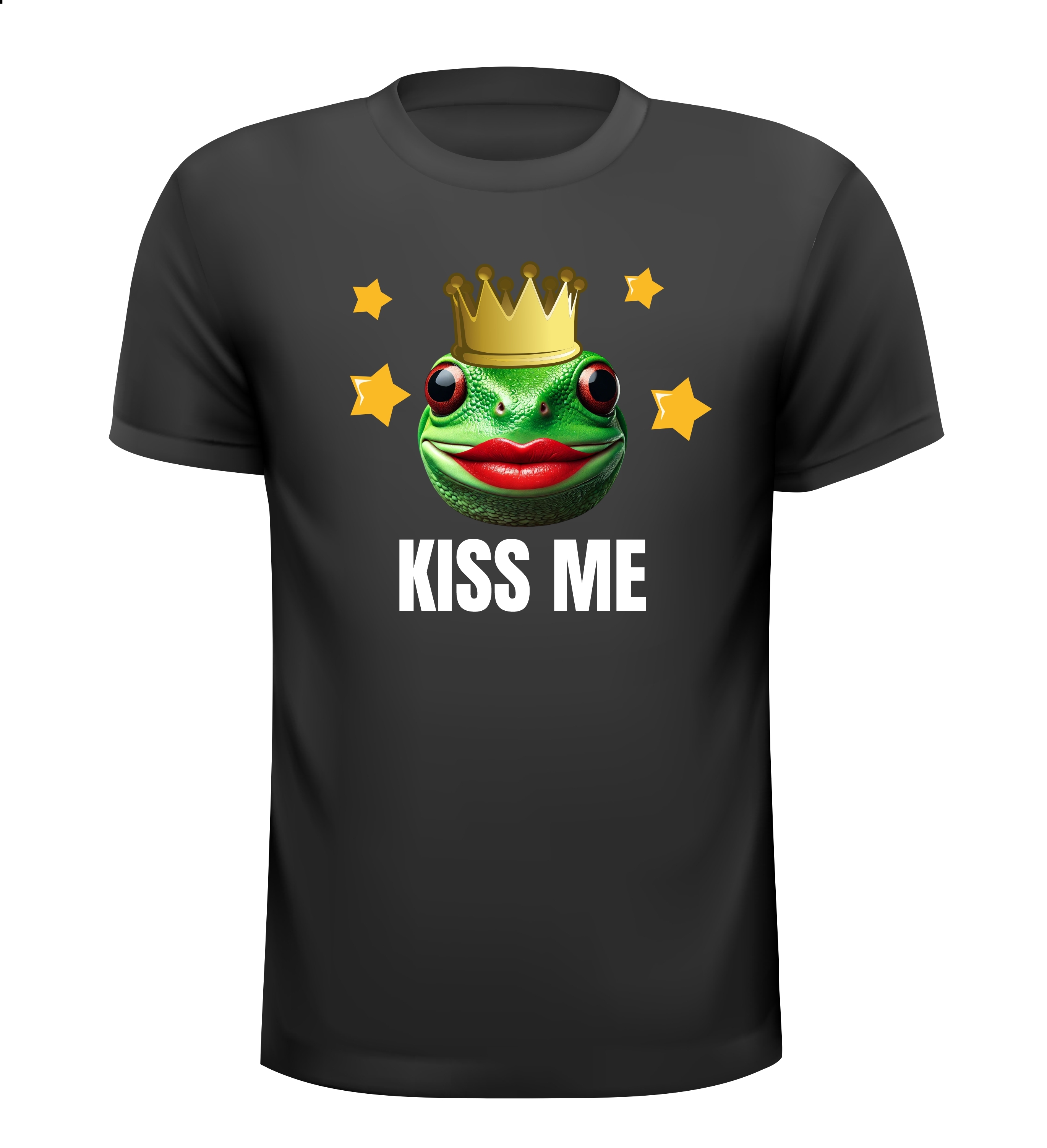 T-shirt kiss me kikker grappig