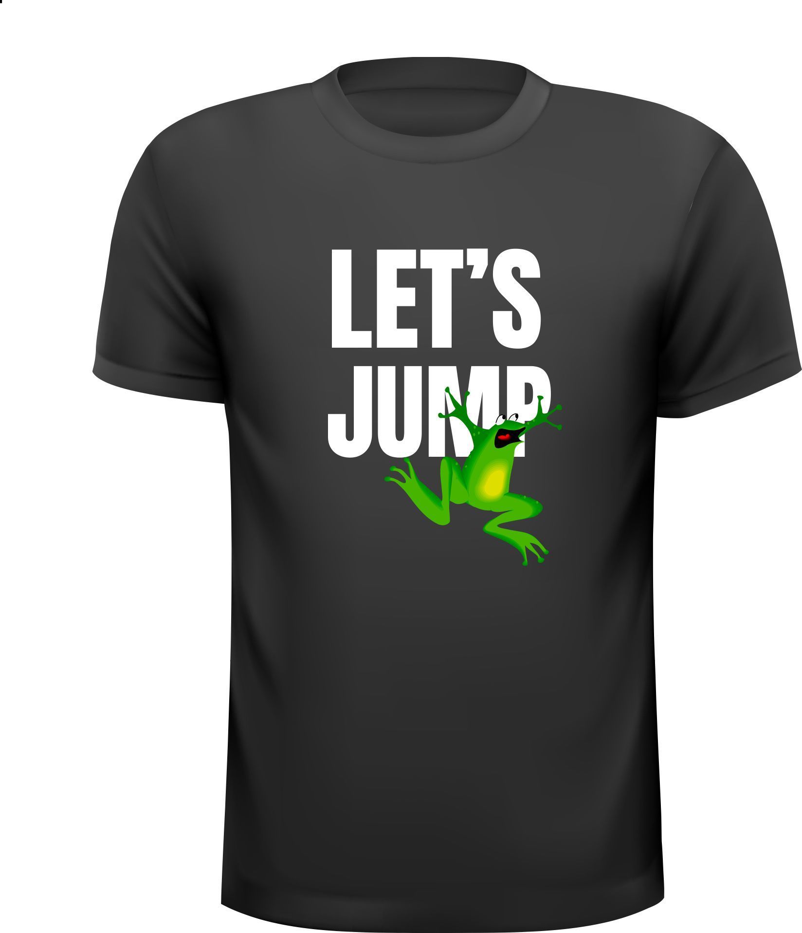 T-shirt let's jump kikker