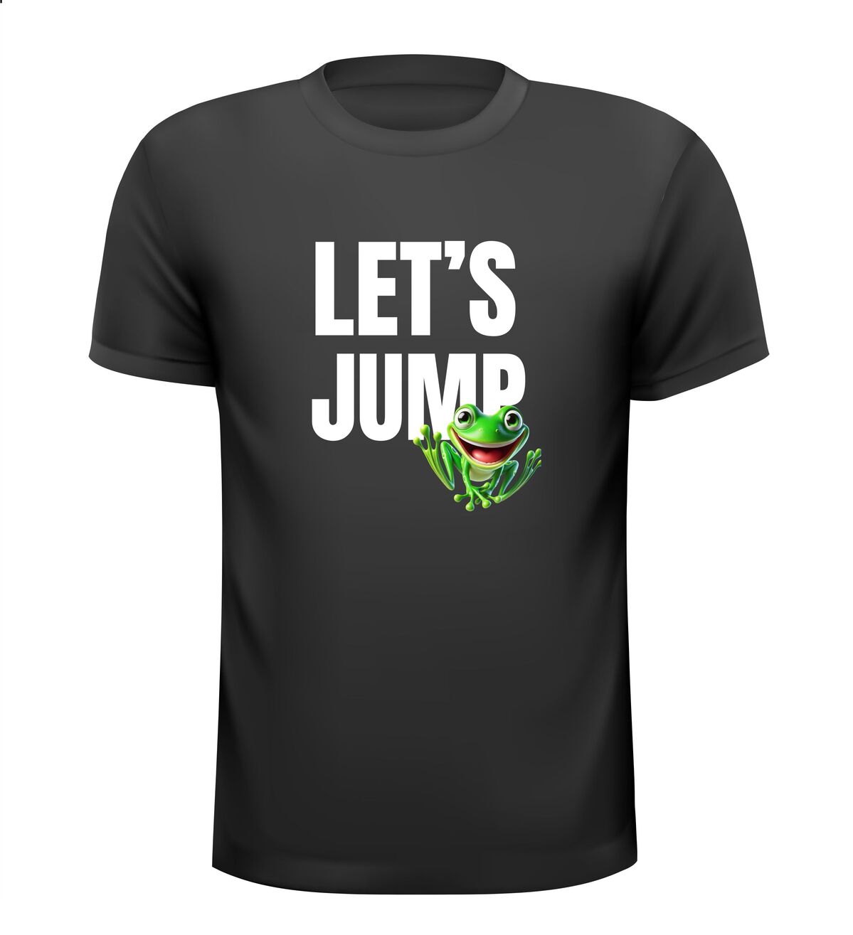 T-shirt let's jump kikker