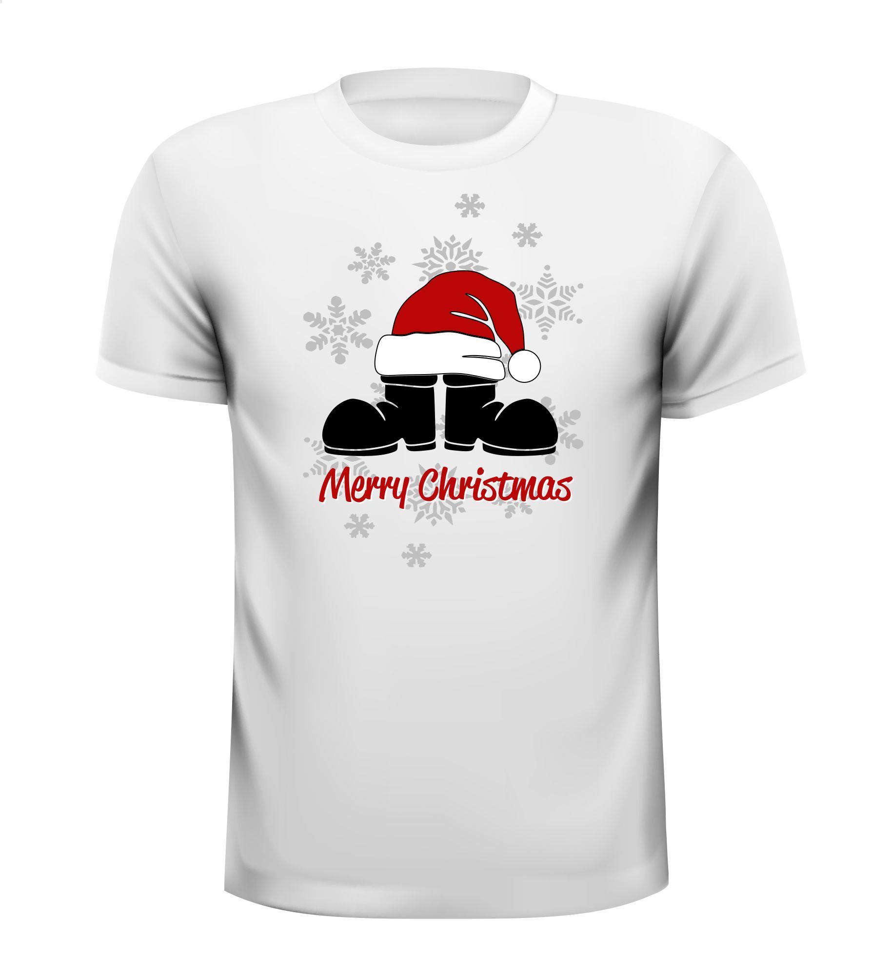 T-shirt met vrolijke kerstprint kerst Merry Christmas
