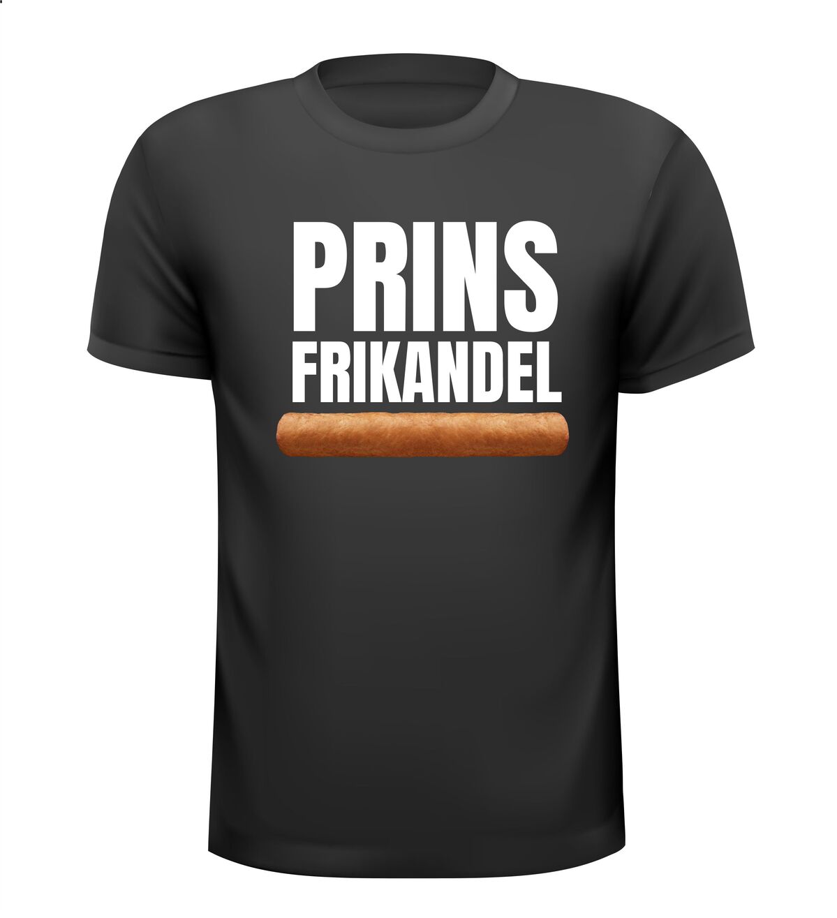 T-shirt prins frikandel fastfood vette hap snack trots in stijl