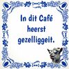 Tegel In dit Cafe heerst gezelliggeit
