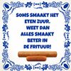 Tegeltje frikandel frituur grappig eten