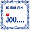 foto 1 Tegeltje ik hou van jou Valentijn