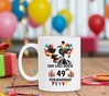 foto 3 Beker met leuke print en tekst loeigoed koe leeftijd verjaardag 49 jaar
