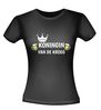 Dames T-shirt Koningin van de kroeg feest T-shirt bier drank cafe