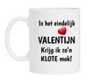 Grappig Valentijns cadeau Klote Valentijn Beker koffie mok thee