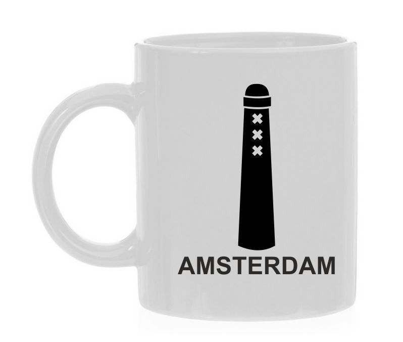 Mok Amsterdam amsterdammertje paaltjes 3 kruizen