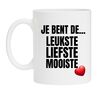 mok cadeau voor Valentijn jij bent de leukste liefste mooiste