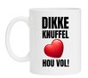 Mok dikke knuffel hou vol bemoedigende tekst