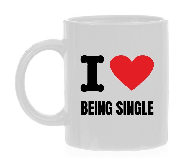 Mok I love being single geweldig om single te zijn leuk cadeau voor singles