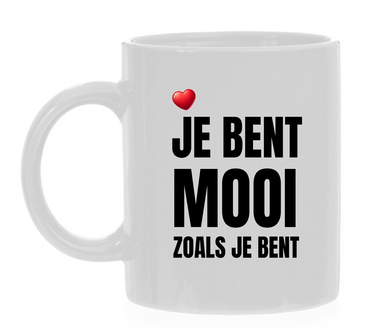 Mok jij bent mooi zoals je bent cadeau Valentijn