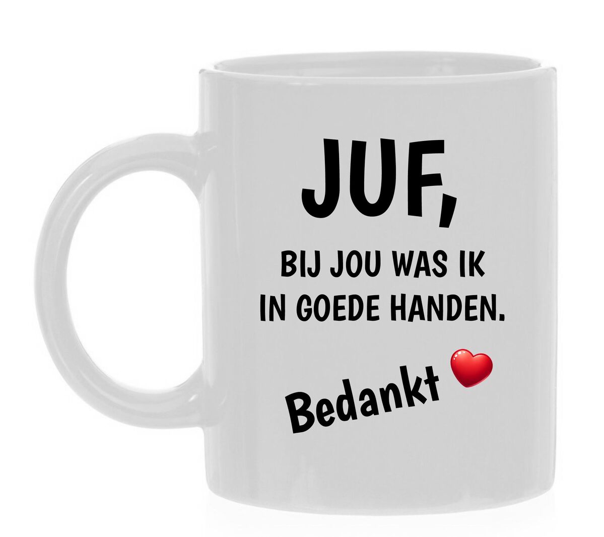 Mok juf, bij jou was ik in goede handen bedankjes