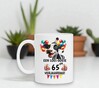 foto 4 Mok leeftijd vijfenzestig jaar verjaardag met leuke tekst en print