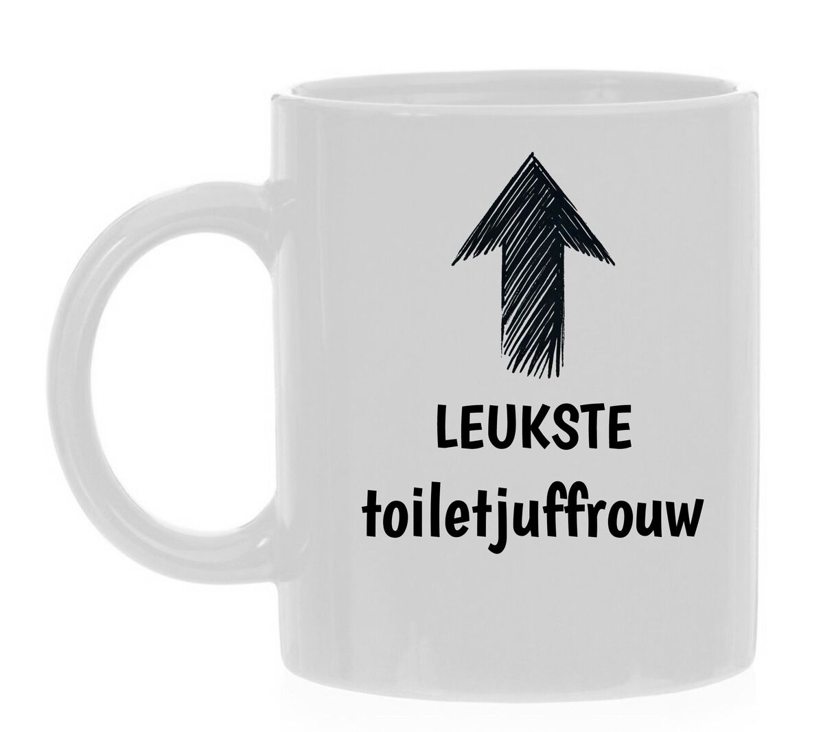 Mok leukste toiletjuffrouw