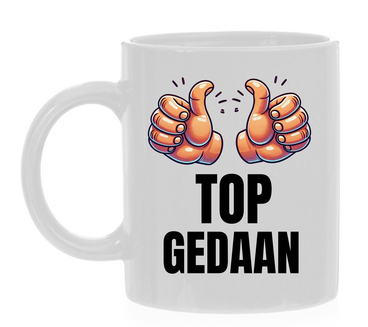 Mok top gedaan