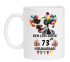 Mok verjaardag 73 jaar leuk en grappig cadeautje 