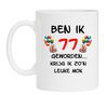Mok verjaardag 77 jaar orgineel leuk en grappig