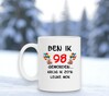 foto 4 mok verjaardag met leuke bedrukking feestelijk tekst 98 jaar