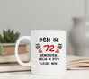 foto 3 Mok voor koffie of thee met grappige opdruk voor een verjaardag leeftijd 72 jaar