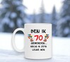 foto 3 Orginele mok met feestelijke kleurrijke opdruk en tekst 70 jaar
