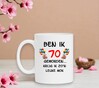 foto 4 Orginele mok met feestelijke kleurrijke opdruk en tekst 70 jaar