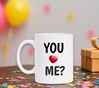 foto 3 Romantische mok beker you love me - Valentijnsdag - wit - koffiemok theebeker