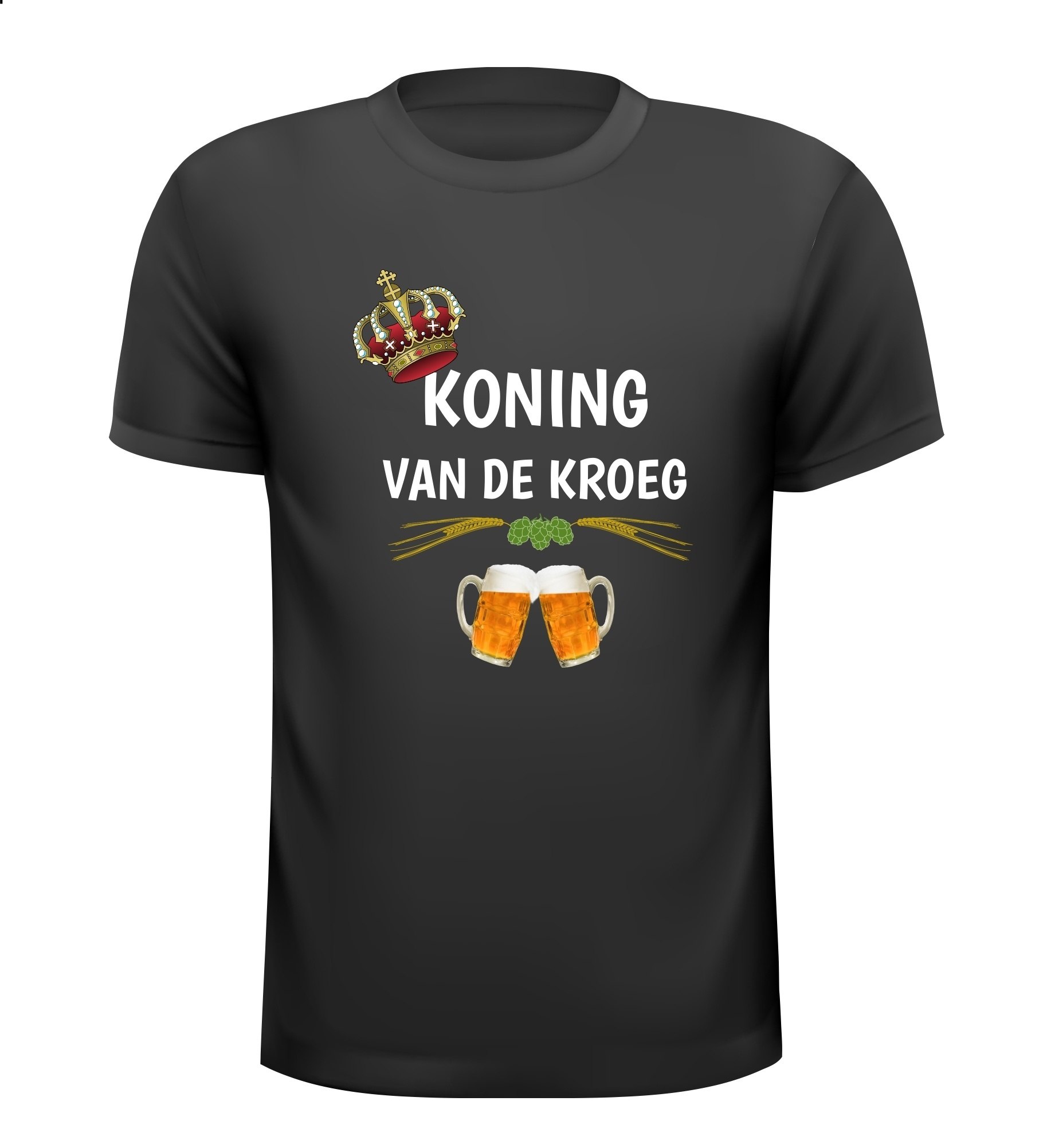 T-shirt Koning van de kroeg koning cafe bier shirt