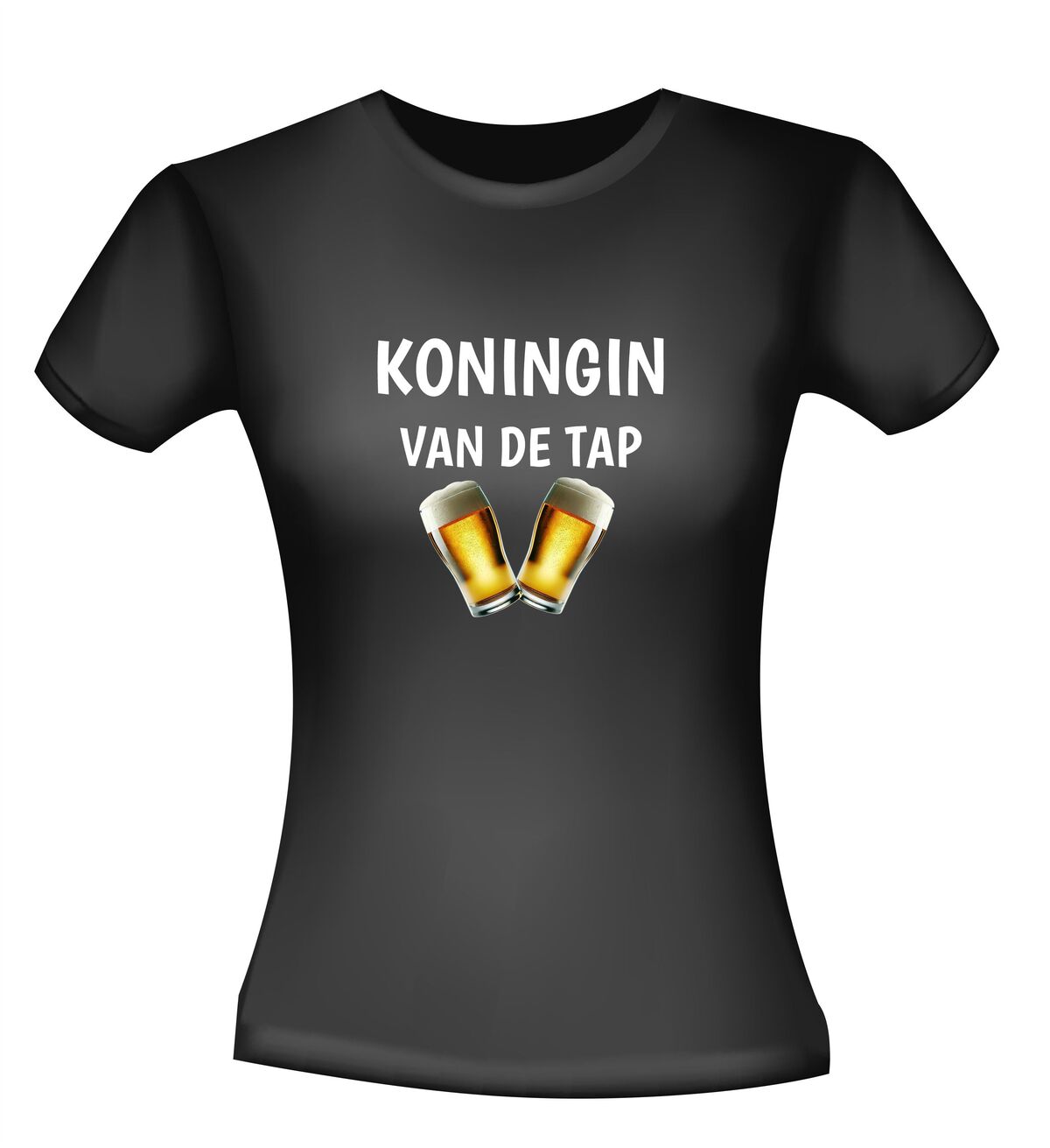 T-shirt koningin van de tap bier T-shirt feest dames