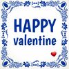 tegeltje valentine Valentijnscadeau