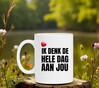 foto 3 Valentijn mok ik denk de hele dag aan jou