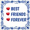 Valentijn tegel best friends forever