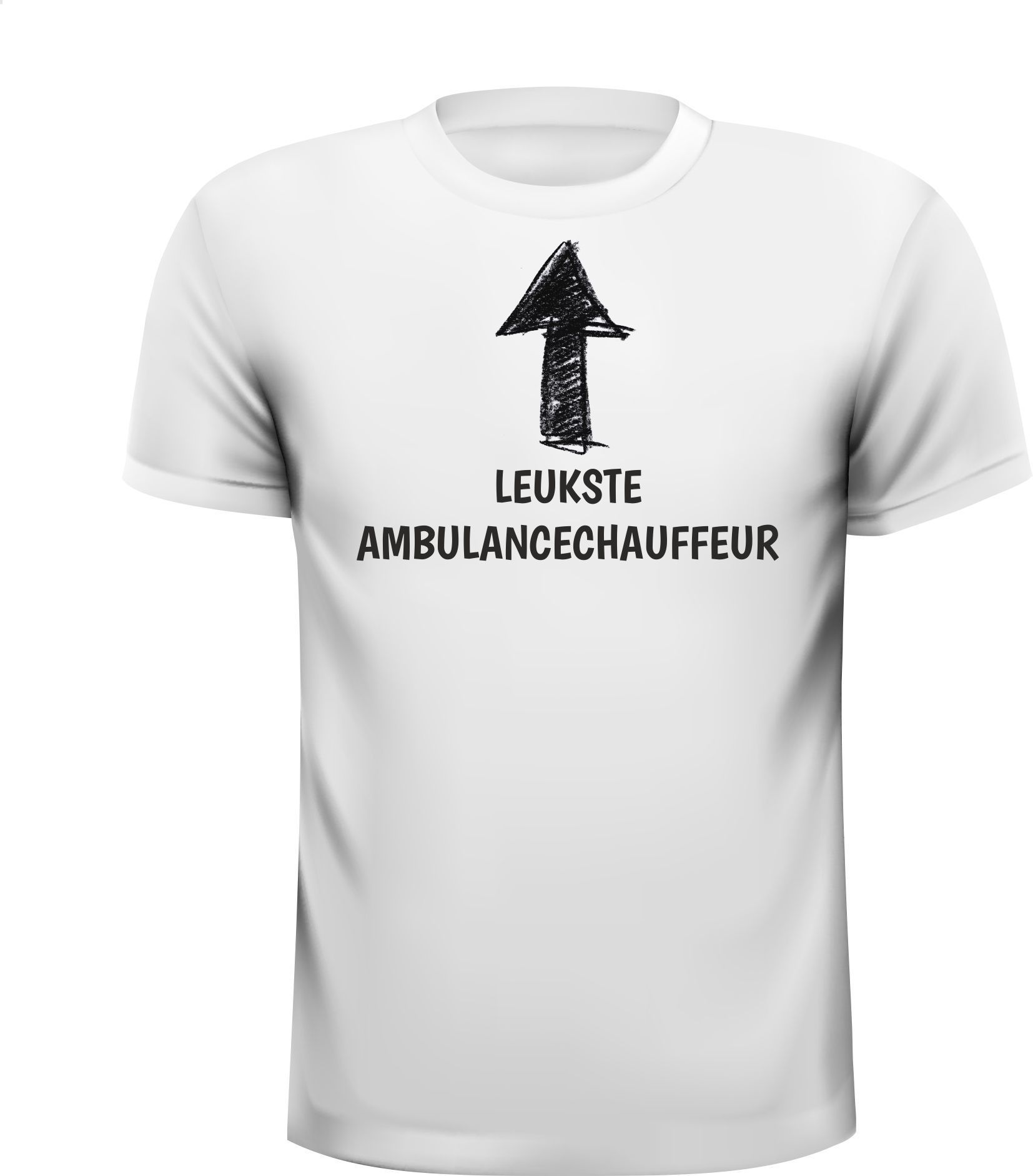 Wit T-shirt leukste ambulancechauffeur