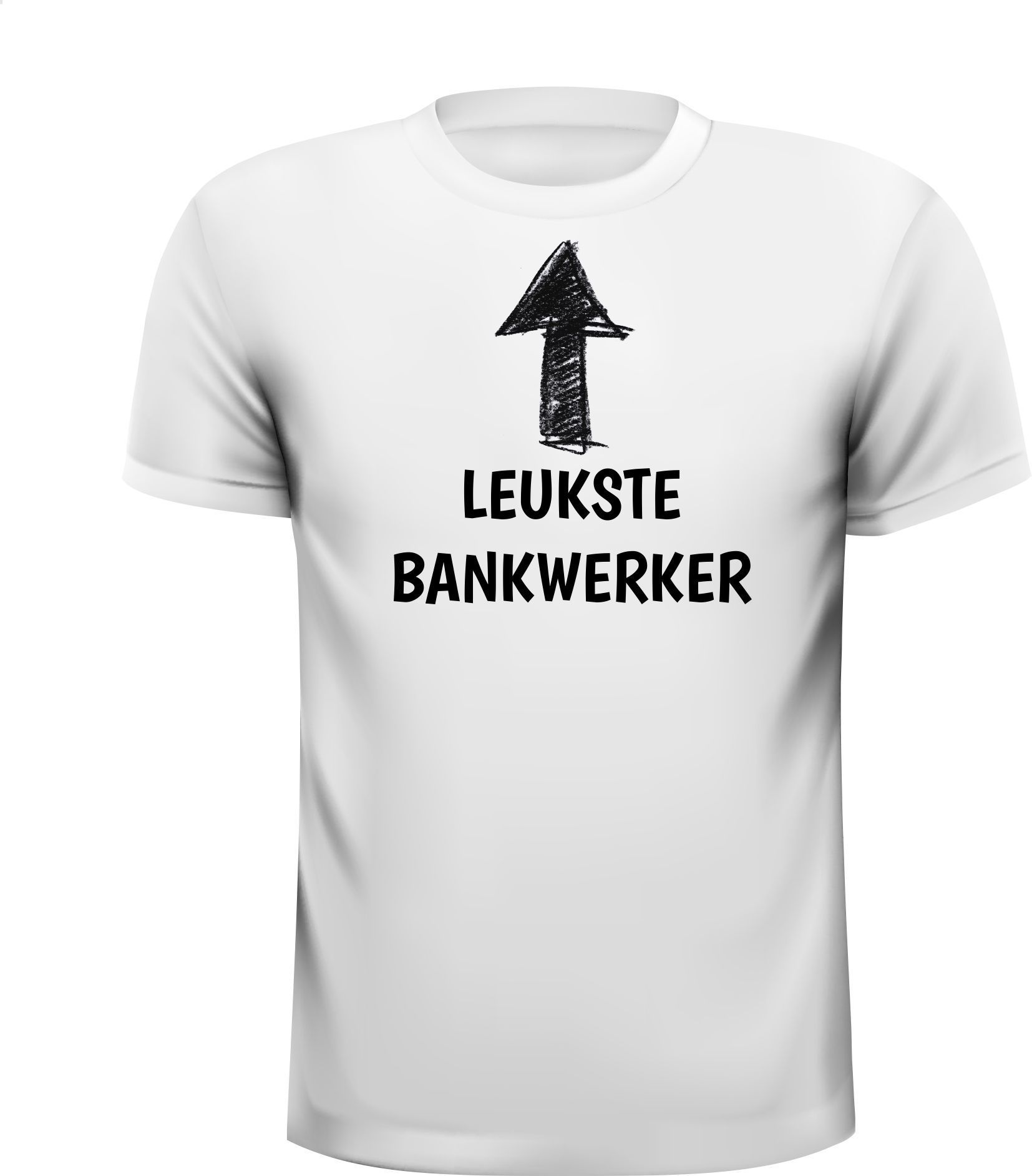 Wit T-shirt leukste bankwerker
