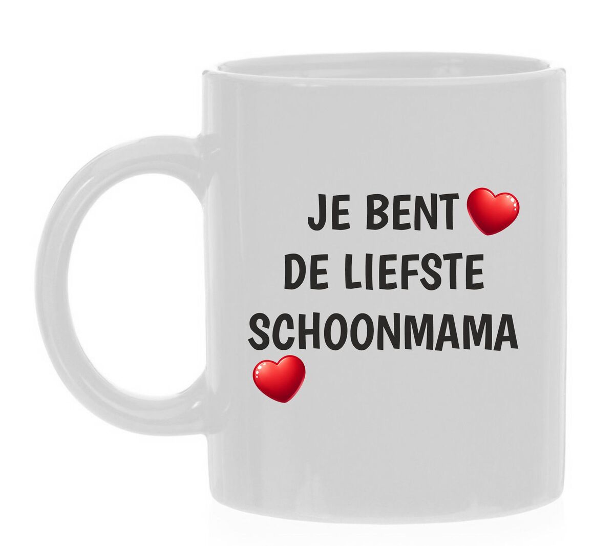 Witte mok Je bent de liefste schoonmama schoonmoeder lieve cadeau