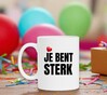 foto 3 Witte mok jij bent sterk