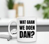 foto 2 Koffie of thee mok met de tekst wat gaan we doen dan?