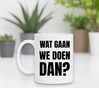 foto 3 Koffie of thee mok met de tekst wat gaan we doen dan?