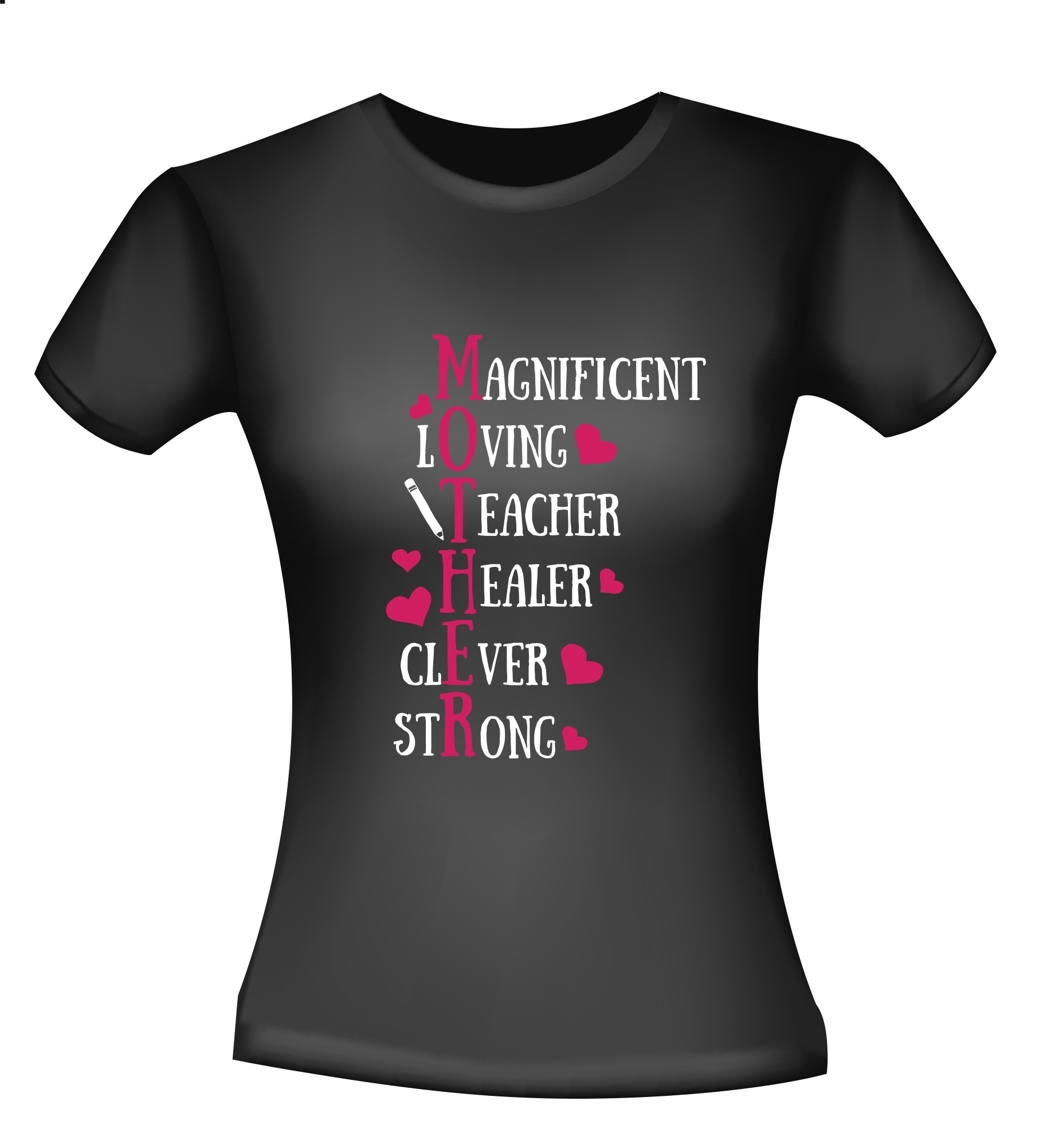 Moederdag T-shirt mother magnificent loving teacher healer clever strong