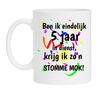 Mok ben ik eindelijk 5 jaar in dienst krijg ik zon stomme mok!