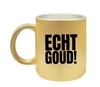 Mok glitter goud echt goud super fout!
