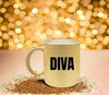 foto 2 Mok glitter goud met opdruk Diva