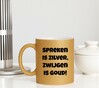 foto 2 Mok glitter goud mok spreken is zilver zwijgen is goud