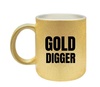 Mok gold digger gouden glitter koffie of thee mok