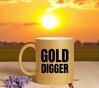 foto 3 Mok gold digger gouden glitter koffie of thee mok