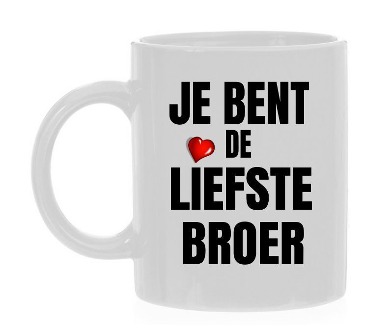 Mok jij bent de liefste broer cadeau